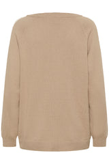 Cream Anva stripe pullover 11529