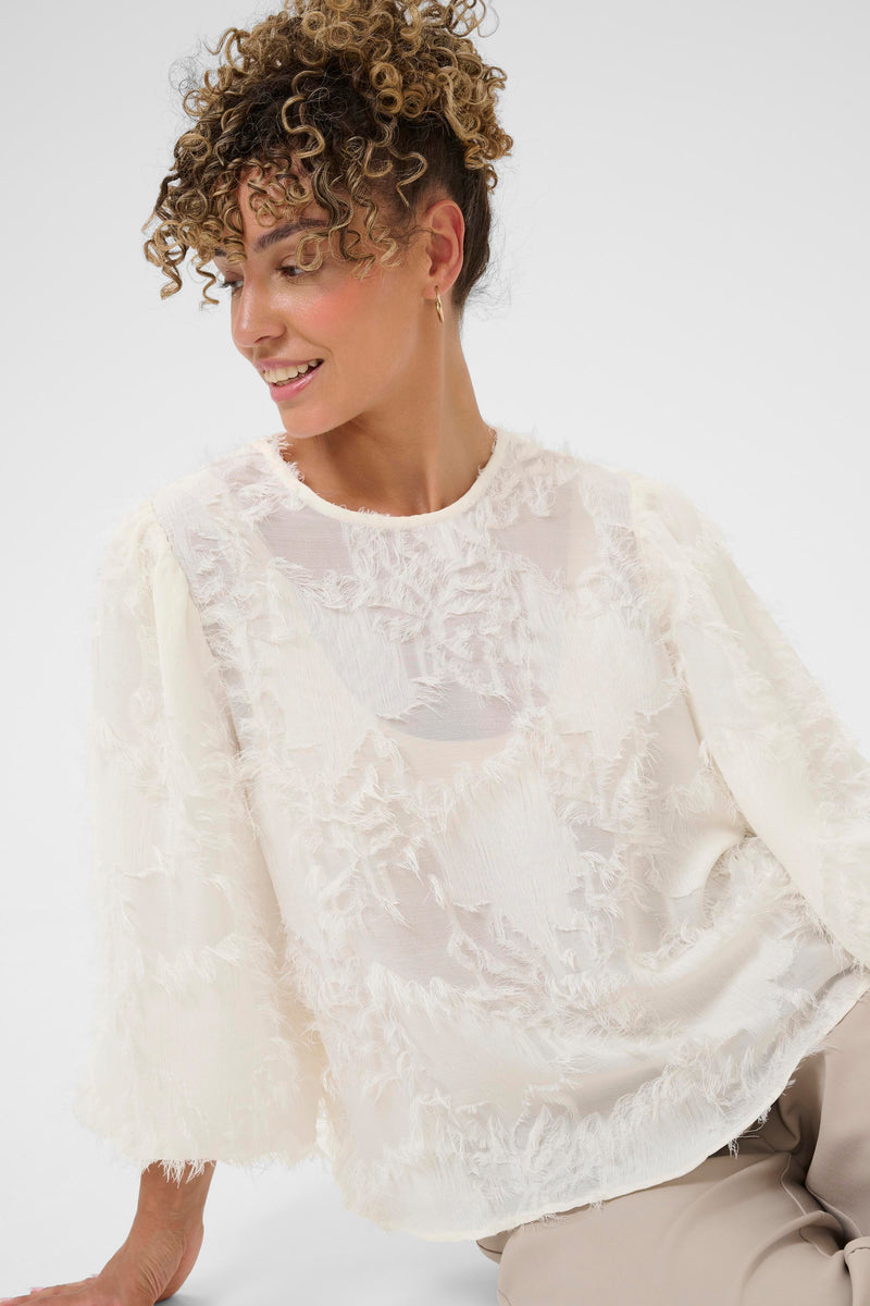 Cream Freja blouse 11593