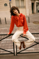 Cream Beatrice blouse 11849