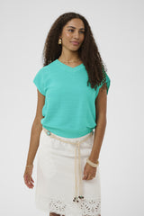 Cream Evisa knit blouse 12159