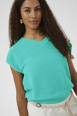 Cream Evisa knit blouse 12159