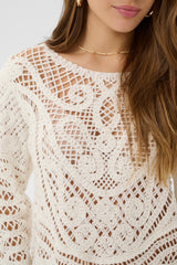 Cream Elly knit pullover 12245