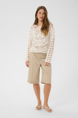 Cream Elly knit pullover 12245