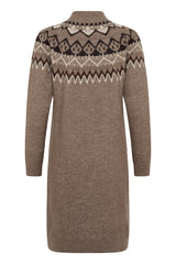 Cream Cherrie knit dress 12474
