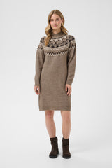 Cream Cherrie knit dress 12474