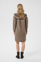 Cream Cherrie knit dress 12474