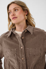 Cream Corduroy Shirtjacket 12502