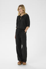 Cream Bellis Linen pant 12157