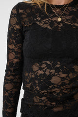 Cream Pitia lace blouse pitsipaita 12475