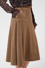 Cream Canna skirt 12697