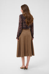 Cream Canna skirt 12697