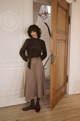 Cream Canna skirt 12697
