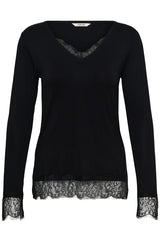 Cream Alvaia lace shirt 12476