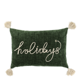 Chic joulutyynynpäällinen tupsuilla 11704