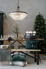 Chic joulutyynynpäällinen tupsuilla 11704