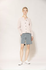 Blue Lotus cardigan knit 12040