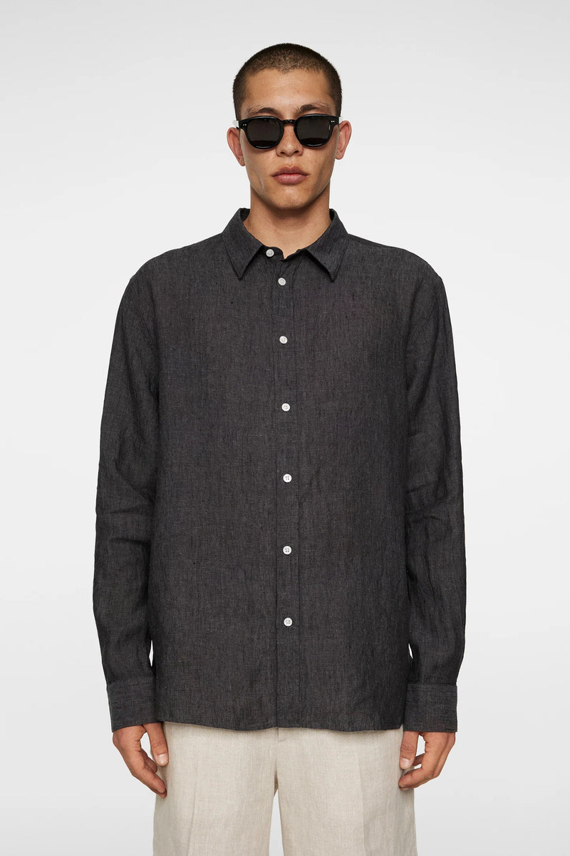 J. Lindeberg Reg LS Linen Melange shirt 11108