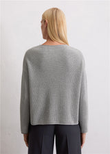 Marc O'Polo puuvillaneule 11274 grey granite melange