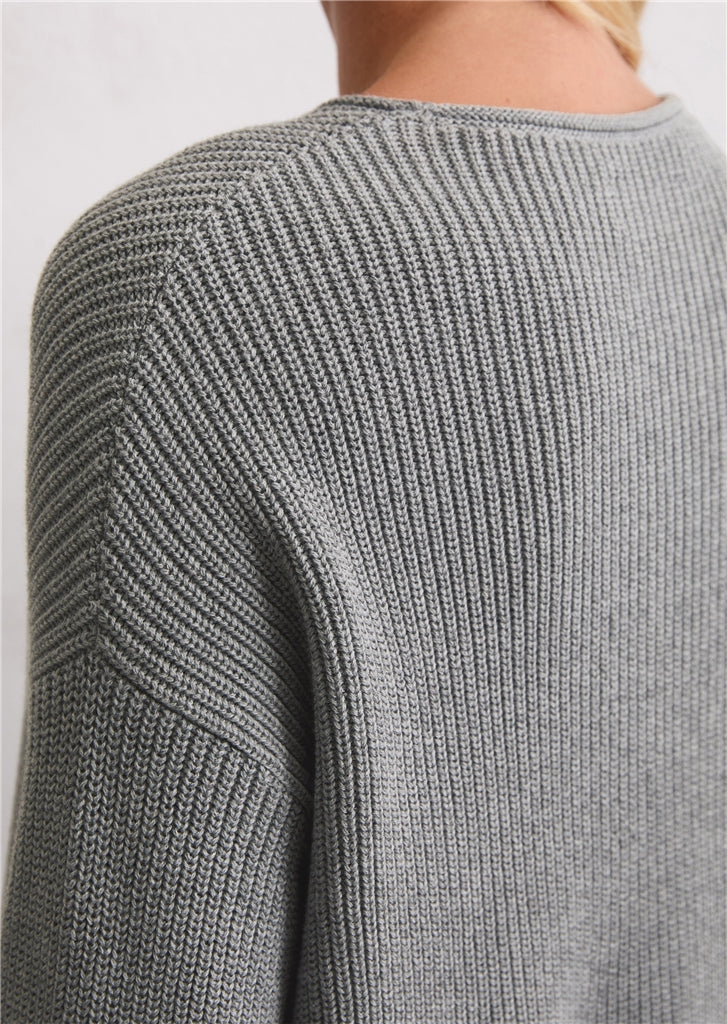 Marc O'Polo puuvillaneule 11274 grey granite melange