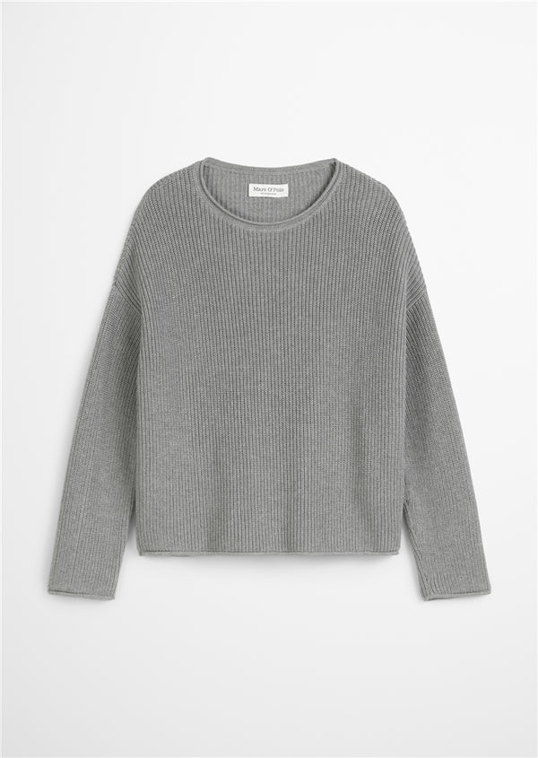 Marc O'Polo puuvillaneule 11274 grey granite melange