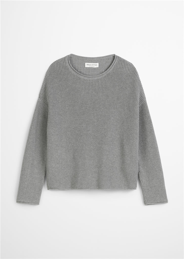Marc O'Polo puuvillaneule 11274 grey granite melange