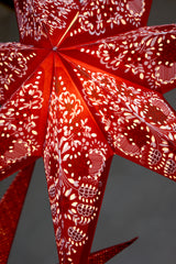 Chic punainen paperitähti 60cm 11703