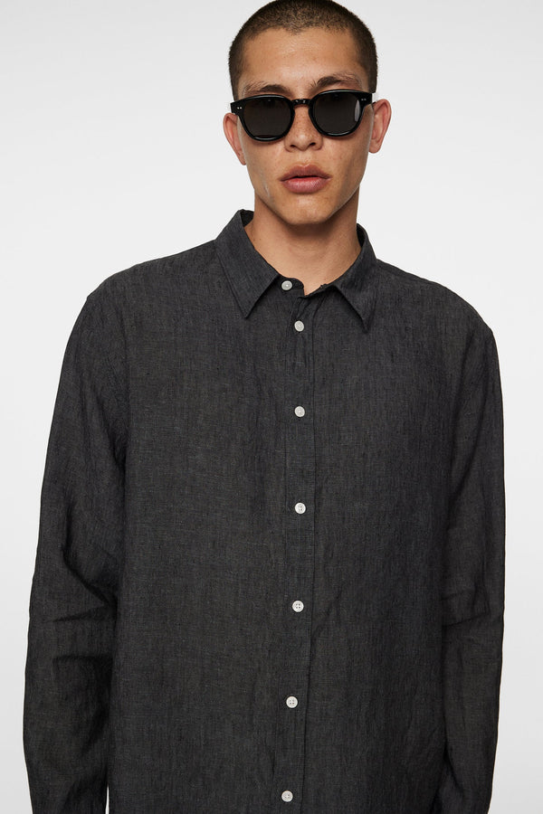 J. Lindeberg Reg LS Linen Melange shirt 11108