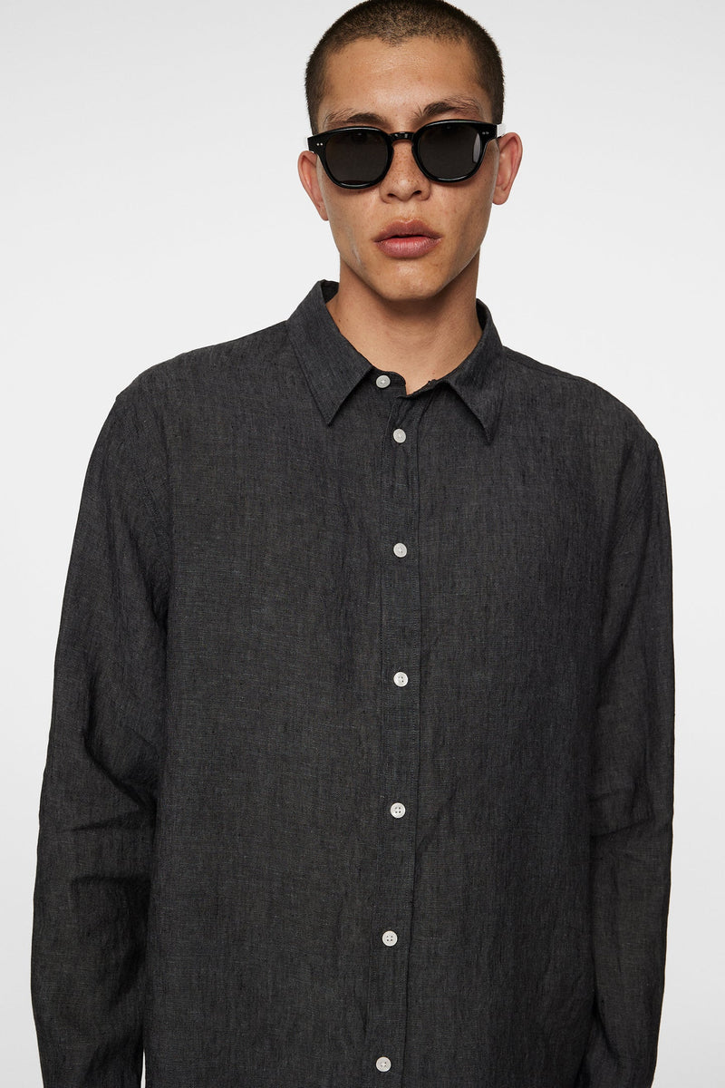 J. Lindeberg Reg LS Linen Melange shirt 11108