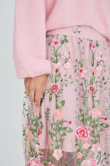 Kukkapuolihame Fuschia skirt 11891