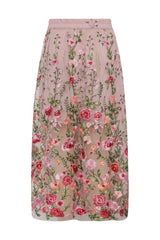 Kukkapuolihame Fuschia skirt 11891