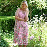 Kukkahame Fuschia midi dress 11890