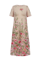 Kukkahame Fuschia midi dress 11890