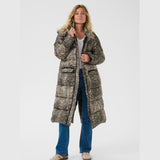 Cream Gaiagro long printed jacket 11523