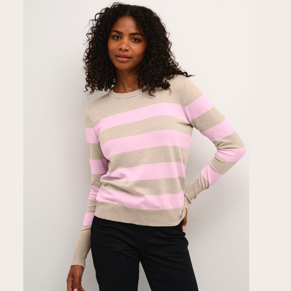 Kaffe Lizza striped knit pullover 10015