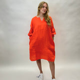Own tunic dress pellavamekko 8382