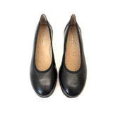 Caprice black nappa ballerina 11208