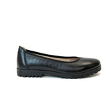Caprice black nappa ballerina 11208