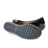 Caprice black sue comb ballerina 11207