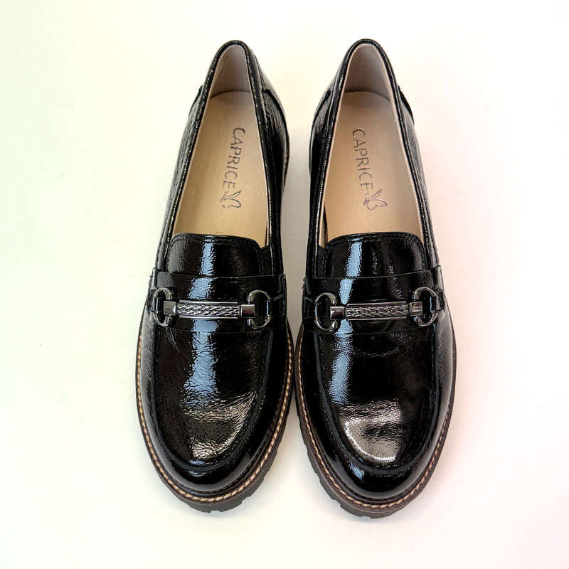 Caprice musta loafer koristesoljella 11314