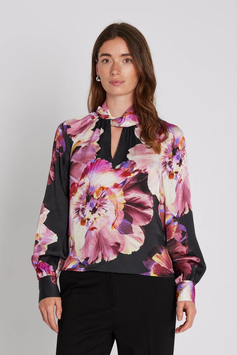 PBO Sorin blouse 11264 Dark brown