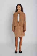 PBO Lima suede skirt mokkanahkahame 12325