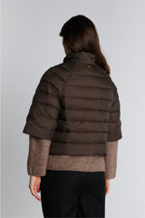 PBO Alaska down quilt cape jacket 12546