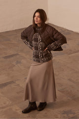 PBO Alaska down quilt cape jacket 12546