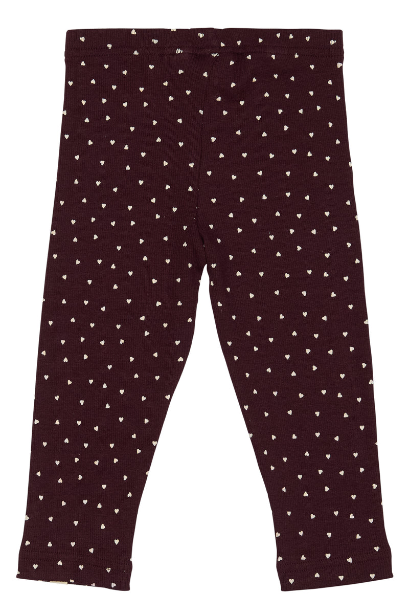 Petit Piao leggins modal heart 11542