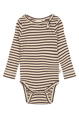 Petit Piao body L/S modal striped 11543