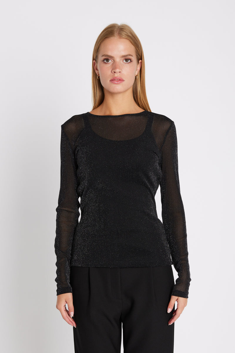 Rue de Femme kimaltava lurex-paita 11642