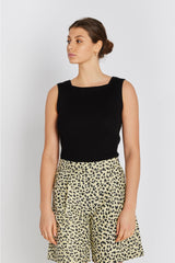 Rue de Femme Noa reverse knit top 12218