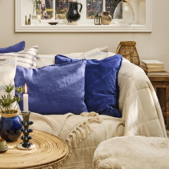 IB pellavatyynynpäällinen indigo 40 x 60cm 10208