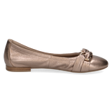 Caprice balleriina, taupe metallic  11888