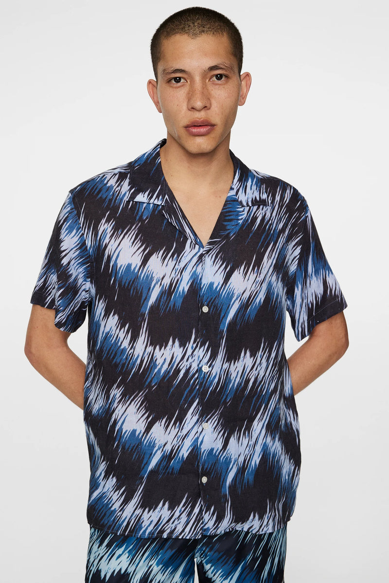 J.Lindeberg Ello Linen Printed Shirt 11109